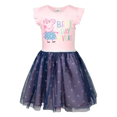 Peppa Pig Toddler Girls Short Sleeve Dress Pink 2T