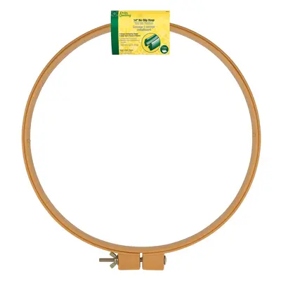 Dritz Plastic No-Slip Quilting Hoop, 14-Inch, Natural