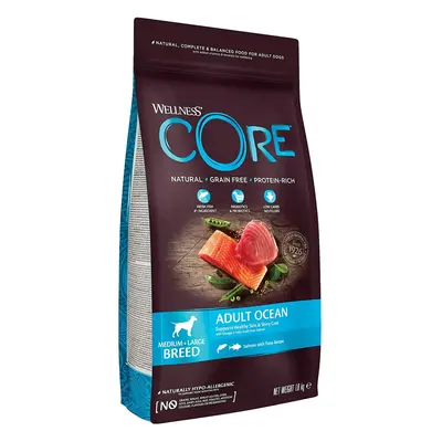 Wellness CORE Ocean Dog Food Dry Grain Free - Salmon & Tuna, 1.8 kg