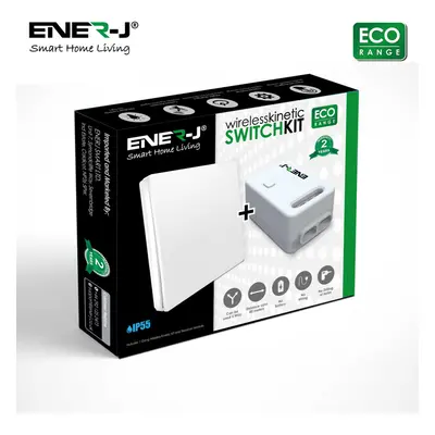 ENER-J WS1061X Gang Eco Range Kinetic Switch & 100W RF Wi-Fi Dimmable Receiver