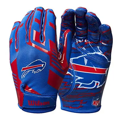 WILSON NFL Stretch Fit Football gloves - Buffalo-Youth, WTF9327BF