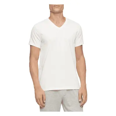 Calvin Klein Men's Cotton Classics 5-Pack Undershirts White V-Neck