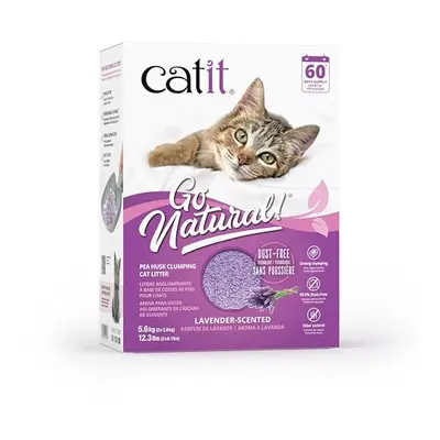 Go Natural! Clumping Pea Pod Cat Litter Lavender Scented x 2.8kg (5.6Kg)