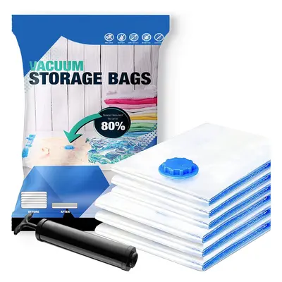 8 Large Vacuum Storage Bags|Space Saver Air Suction|Store Clothes|Bedding Towels