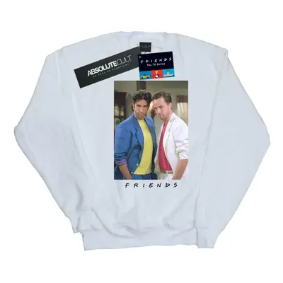 (5XL, White) Friends Mens Ross And Chandler College Sweatshirt