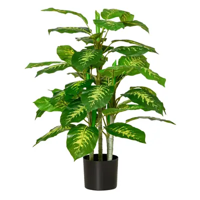 HOMCOM Artificial Evergreen Tree Fake Plant in Pot Indoor Outdoor DÃ©cor 95cm