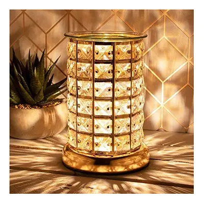 The Leonardo Collection Desire Aroma Wax/Oil Burner Lamp CRYSTAL (Gold), Multicolor, Medium, JNS