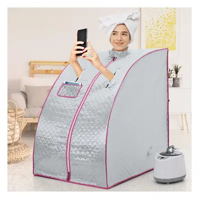 Foldable Sauna Tent 2L Steam Pot Home Spa Room Slimming Health Therapy w/ Chair