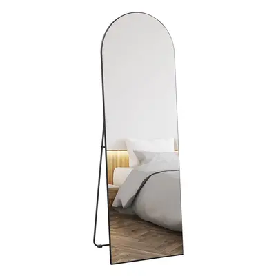 HOMCOM Floor Mirror Wall Mount Leaning Standing Mirror x 150cm Black