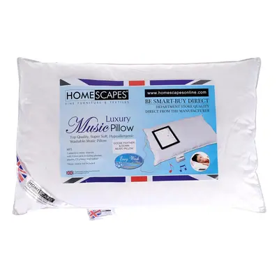 Homescapes Goose Feather and Down Music Pillow