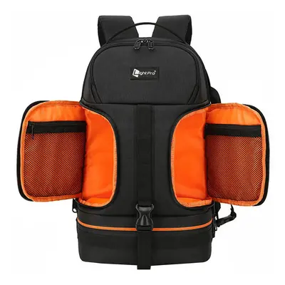 (Orange) Video Waterproof Camera Shoulders Backpack w Reflector Stripe fit 15.6 inch Latptop Sho