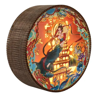 (Dunhuang Feitian-round-color, Plug-in model) Creative gifts home decoration desktop ornaments t