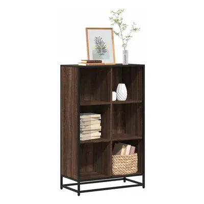 vidaXL Book Cabinet Brown Oak 65.5x33x107.5 cm Engineered Wood bookcase