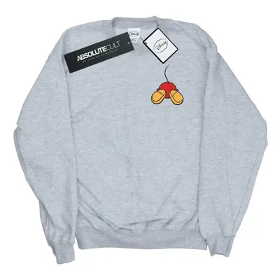 (3XL, Sports Grey) Disney Mens Mickey Mouse Backside Breast Print Sweatshirt