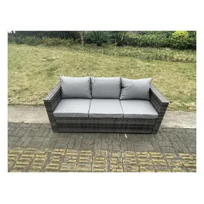 Fimous Seater Rattan Lounge Sofa Patio Outdoor Garden Furniture With Seat And Back Cushion