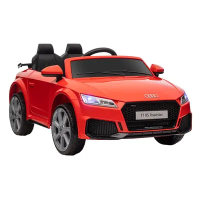 HOMCOM 12V Battery Licensed Audi TT RS Ride-On Car w/ Headlight, Red