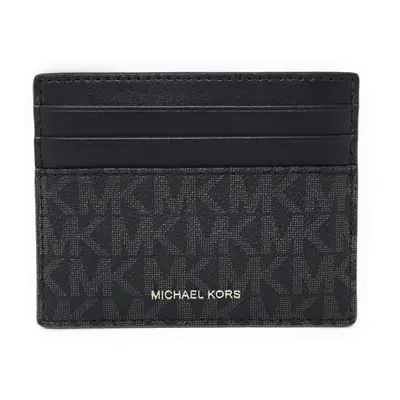 Michael Kors Men's Cooper Tall Leather Card Case Wallet slim(Black)