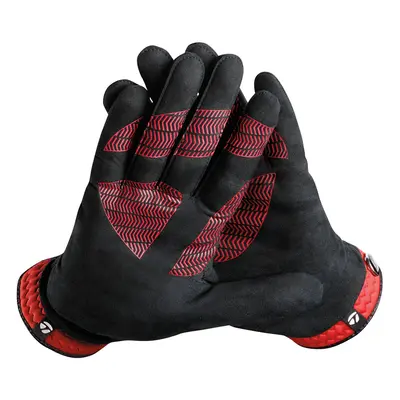 TaylorMade Golf RAIN CONTROL GLOVE (BLACK/RED LARGE) BLACK/RED(LARGE PAIR)