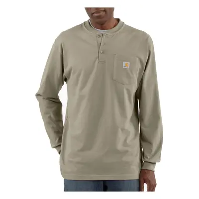 Carhartt mens Loose Fit Heavyweight Long-sleeve Pocket T-shirt henley