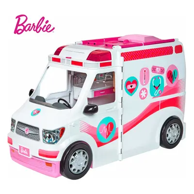 Barbie FRM19 Careers Care Clinic Ambulance, Play, Role Model, Lights and Sounds, Lots of Accesso