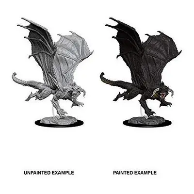 Young Black Dragon: D&D Nolzur's Marvelous Unpainted Miniature (W8)