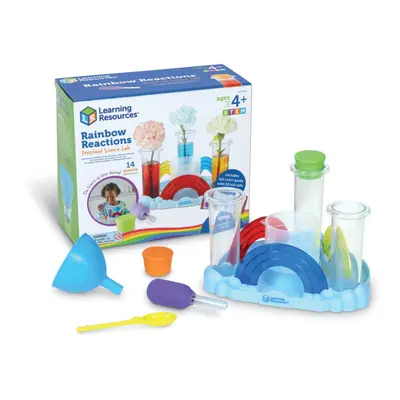 Rainbow Reactions Preschool Science Lab Set, Ages 4+, Colour-Mixing Science Experiments for Kids