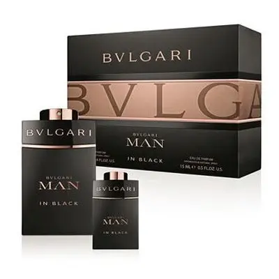 Bvlgari Man In Black Pcs Set: 3.4 Edp Sp + 0.5 Oz Edp Sp