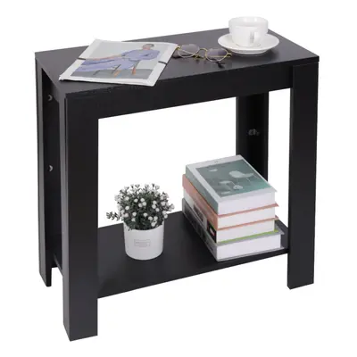 2-Tier Modern Open Storage Table Narrow Sofa Side End Table