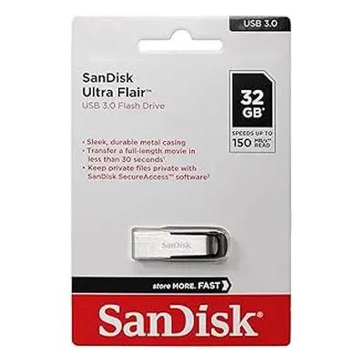 Sandisk Ultra Flair USB 3.0 Flash Drive (32GB, SDCZ73-032G-G46)