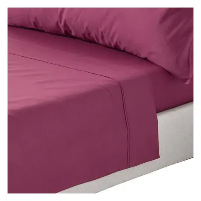 (King, Plum) Egyptian Cotton Flat Sheet Thread Count Bed Sheet