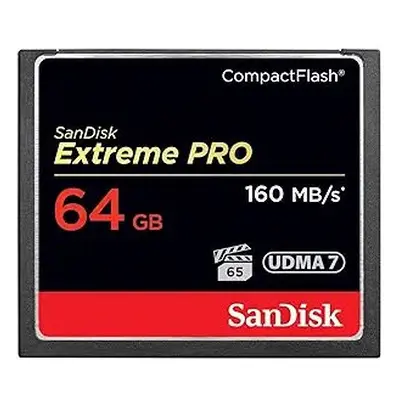 Sandisk Extreme Pro CompactFlash (Read 160mb/s, Write150mb/s, 64GB) (SDCFXPS-064G-X46)