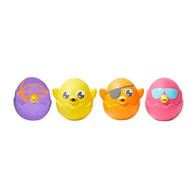 TOMY Toomies Hide & Squeak Bath Squirters | Set of Squeezable Baby Bath Toys that Squeak | Fun B