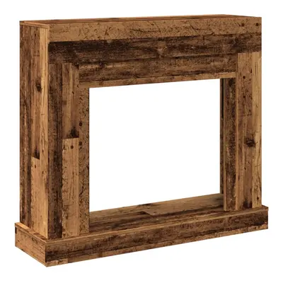 (old wood) vidaXL Fireplace Surround Fire Surround Only Fireplace Frame Engineered Wood