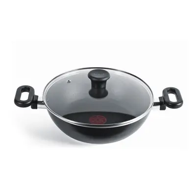 Tefal Non-Stick Kadai Curry Pan Madras Collection, Aluminium, Black, cm