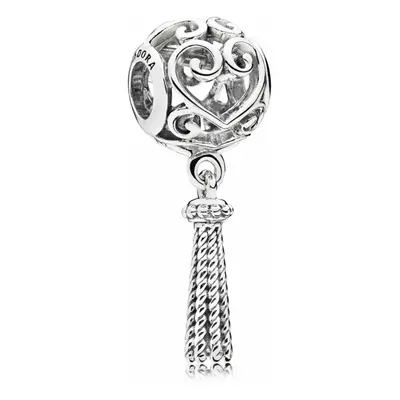 Pandora Ornate Hearts Tassel Dangle Charm