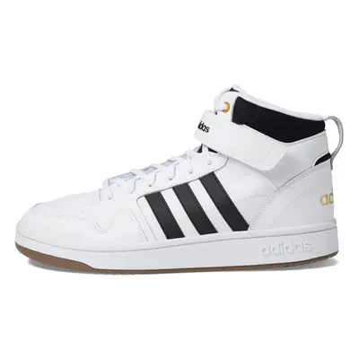 adidas Men's Postmove Mid Basketball Shoe White/Core Black/Gold Metal