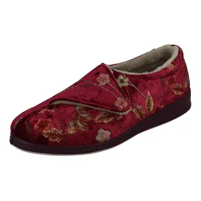 (Red, UK 8) Ladies Padders Full Slippers Amelia