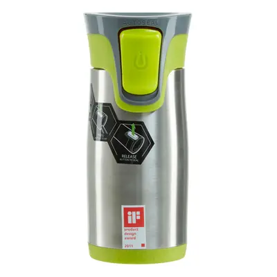 Premier Housewares Contigo Aria Grey and Green Autoseal Mug - 300ml