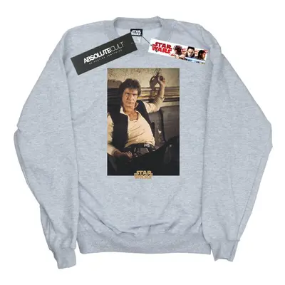 (4XL, Sports Grey) Star Wars Mens Han Solo Mos Eisley Sweatshirt