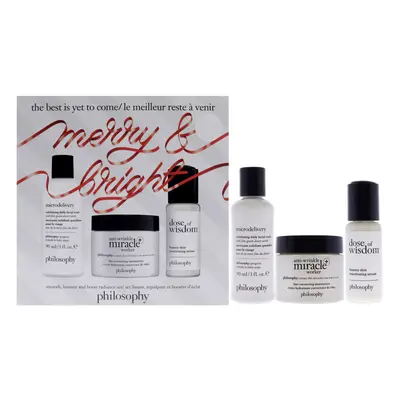 The Best Is Yet To Come Holiday Set by Philosophy for Unisex - Pc Gift Set 3oz Microdelivery Exf