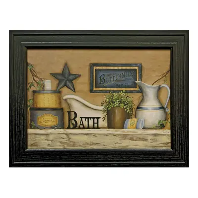 c&W Buttermilk Soap Bath Framed Print - country Picture Art X