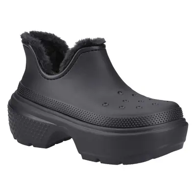 (Black, (Adults')) Crocs Stomp Shorty Thermoplastic Women's Black Boots