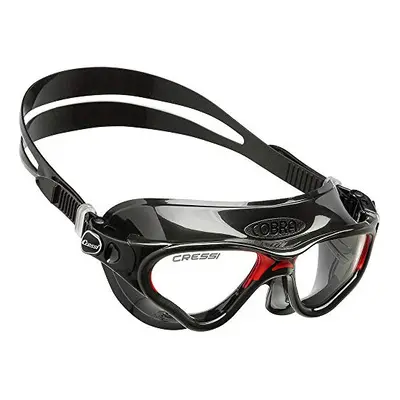 Cobra Anti Fog Premium Swim Goggles Mask - Black/Red