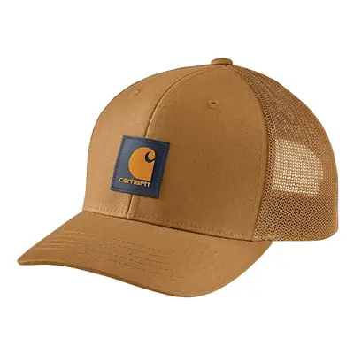 Carhartt Men's Rugged Flex Twill Mesh Back Logo Patch Cap Brown/Honey