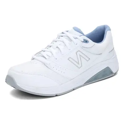 New Balance Women's V3 Lace-up Walking Shoe White/Blue 10.5 Wide