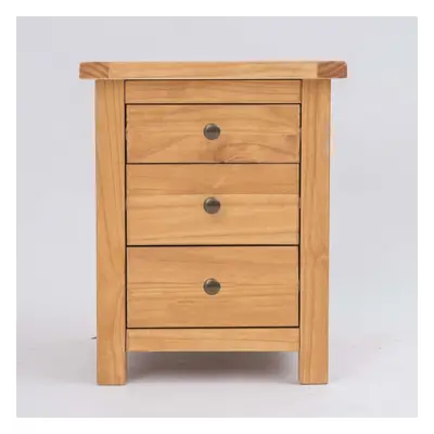 Bedside Drawer Dark Oak Cabinet Bedroom Furniture Nightstand Country Wood Unit