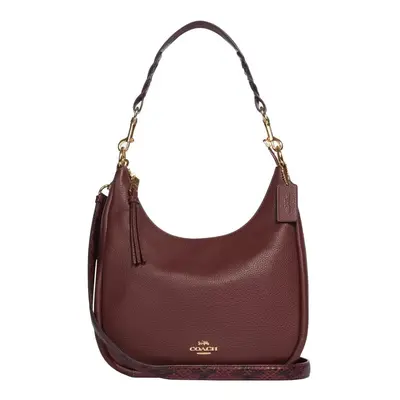 COACH Jules Hobo Shoulder Bag Wine Multi