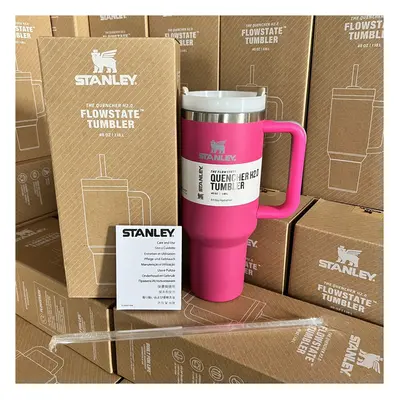 (Red) Vacuum Cup Stanley Quencher Flowstate Tumbler 40oz 12l With Box Multicolour