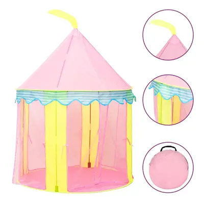 vidaXL Children Play Tent Pink Indoor Outdoor Play House Game Tent Ball Pit