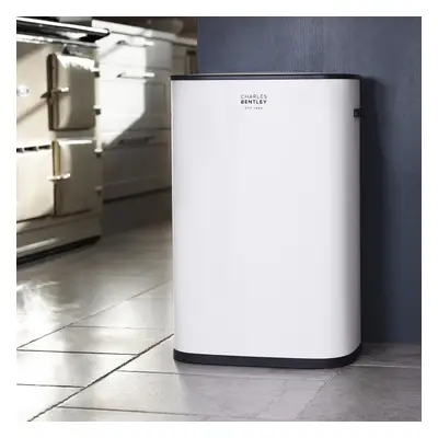 CHARLES BENTLEY Litre Capacity, White Sensor Bin, Kitchen Bin, Rubbish Bin, Waste Bin, Sensor Bi